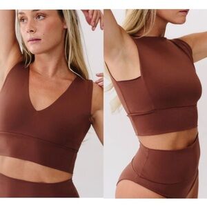 Epoque Evolution One Two Reversible Top (L) mahogany Swim/Bra/Crop Top